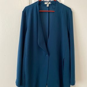 H by Halston Storm Blue Blazer NWT
